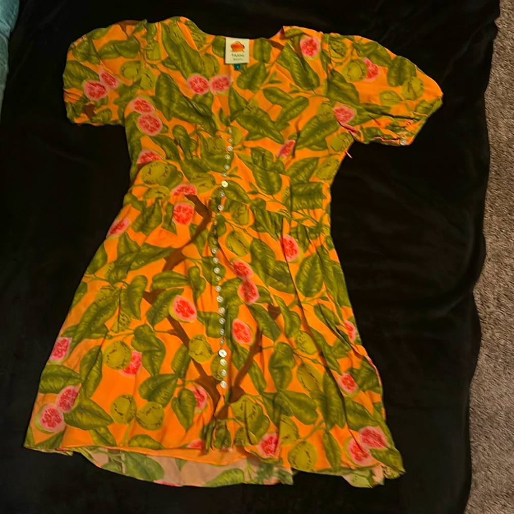 Farm Rio - Papaya mini dress